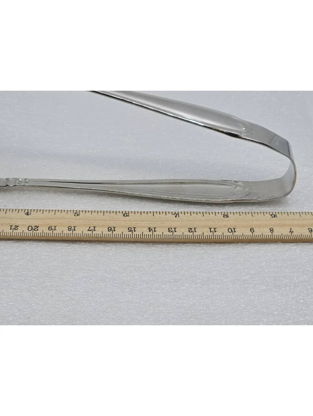 Princess House BARRINGTON Salad Buffet Tongs Stainless Flatware 9.5